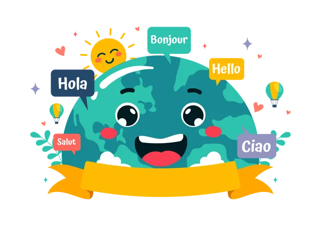 World Hello Day  Illustration