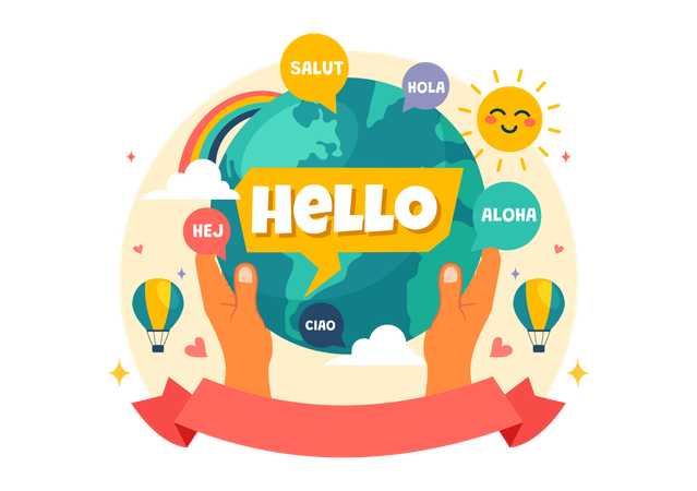 World Hello Day  Illustration