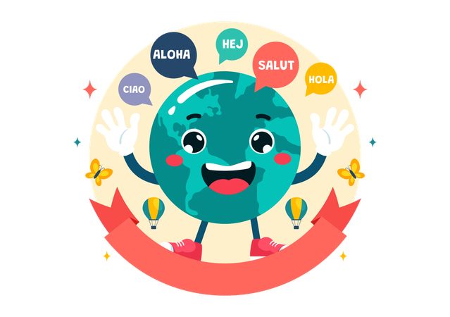 World Hello Day  Illustration