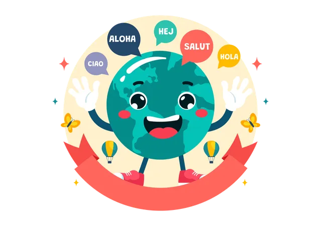 World Hello Day  Illustration