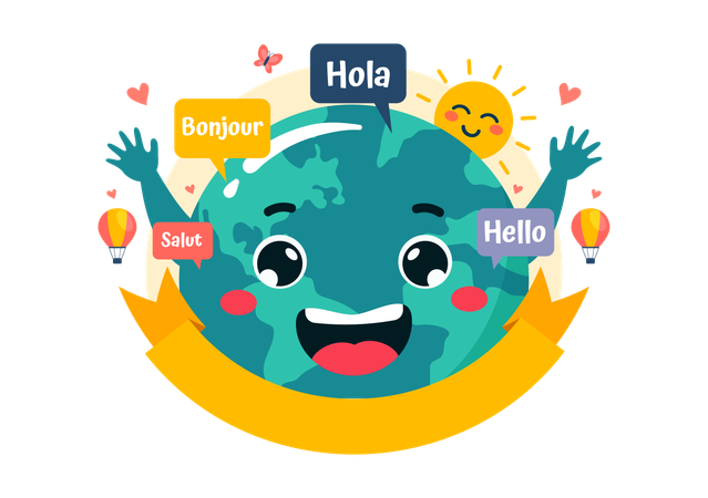 World Hello Day  Illustration