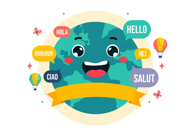 World Hello Day  Illustration