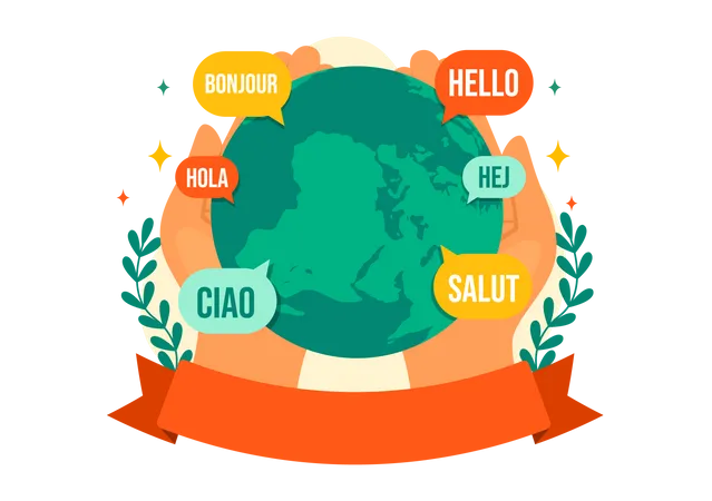 World Hello Day  Illustration