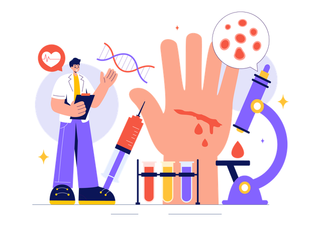 World Hemophilia Day  Illustration