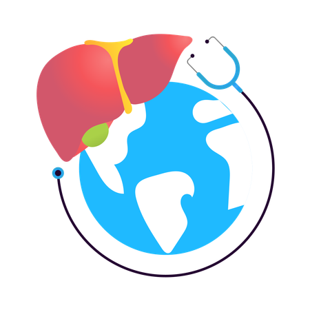 World hepatitis day  Illustration