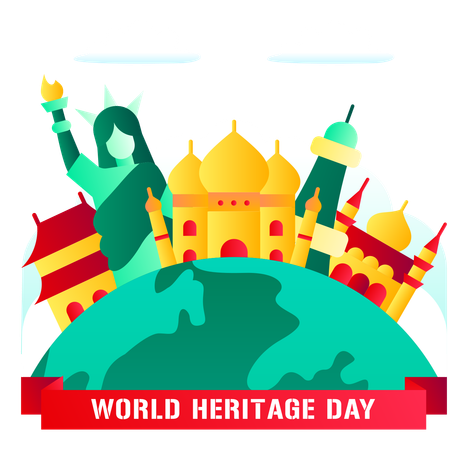 World Heritage Day  Illustration