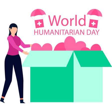 World humanitarian day  Illustration
