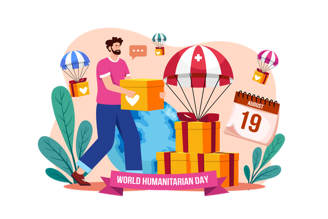 World Humanitarian Day  Illustration