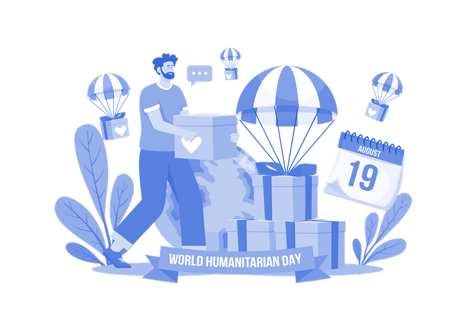 World Humanitarian Day  Illustration