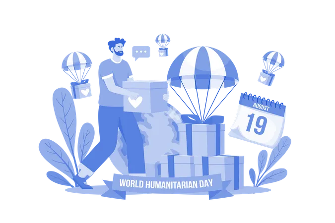 World Humanitarian Day  Illustration