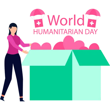 World humanitarian day  Illustration