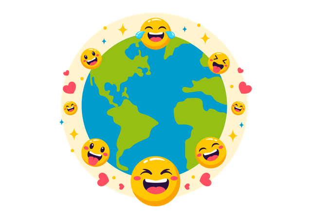 World Laughter Day  Illustration