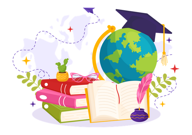World Literacy Day  Illustration