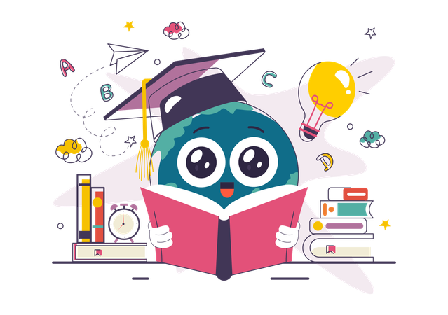 World Literacy Day  Illustration