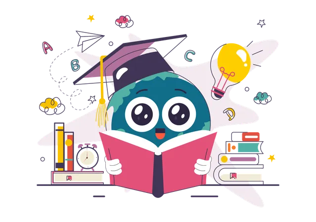 World Literacy Day  Illustration