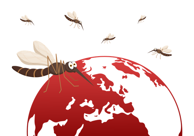 World Malaria Day Illustration