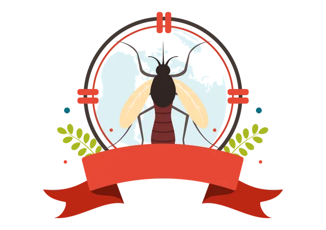 World Mosquito Day Vector Illustration On 20 August With Midge Can Cause Dengue Fever And Malaria In Flat Cartoon Hand Drawn Background Templates Illustration