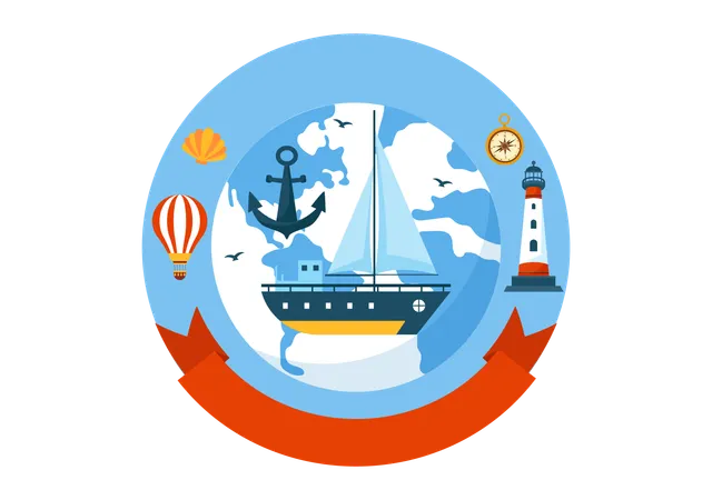 World Maritime Day  イラスト