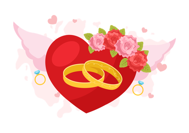 World Marriage Day  Illustration