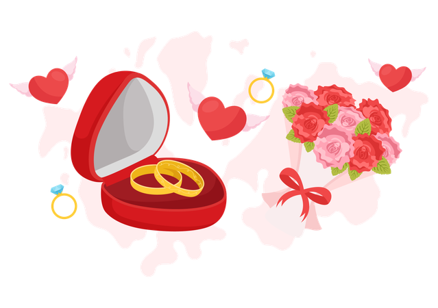 World Marriage Day  Illustration