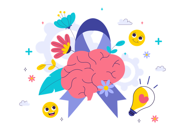 World Mental Health Day  Illustration