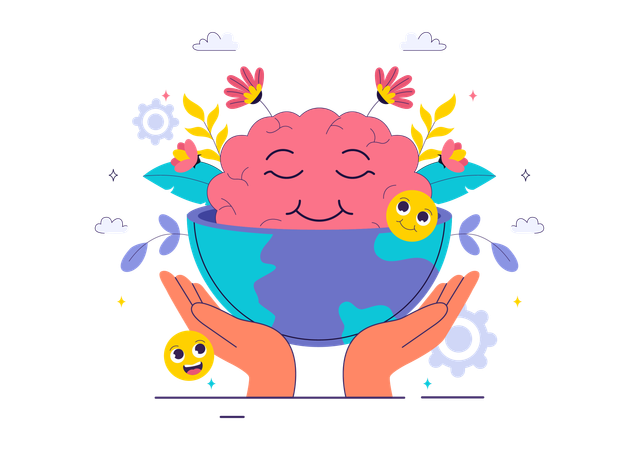 World Mental Health Day  Illustration