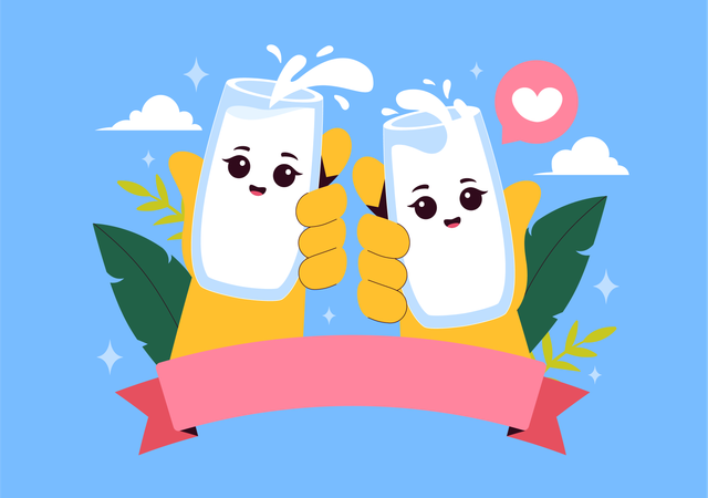 World Milk Day  Illustration