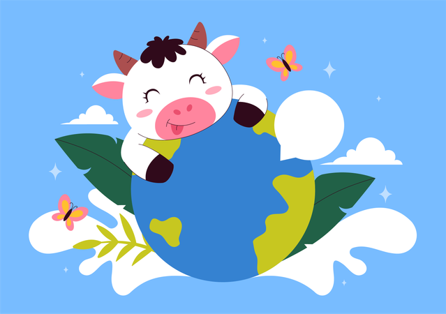 World Milk Day  Illustration