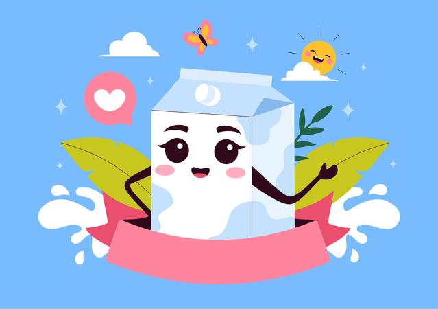 World Milk Day  Illustration