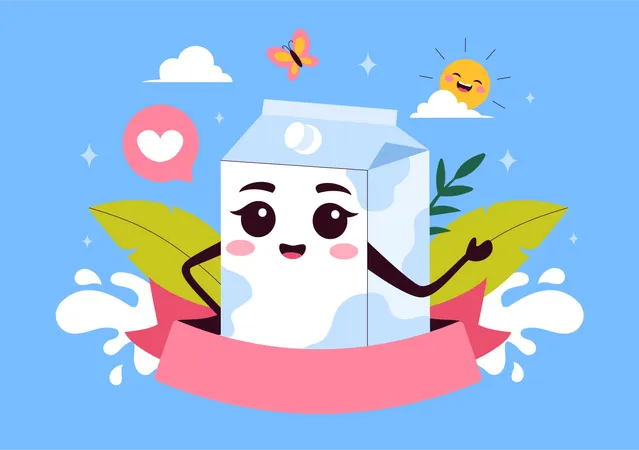 World Milk Day  Illustration