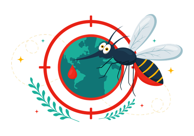 World Mosquito Day  일러스트레이션