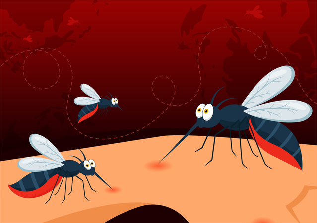 World Mosquito Day  일러스트레이션