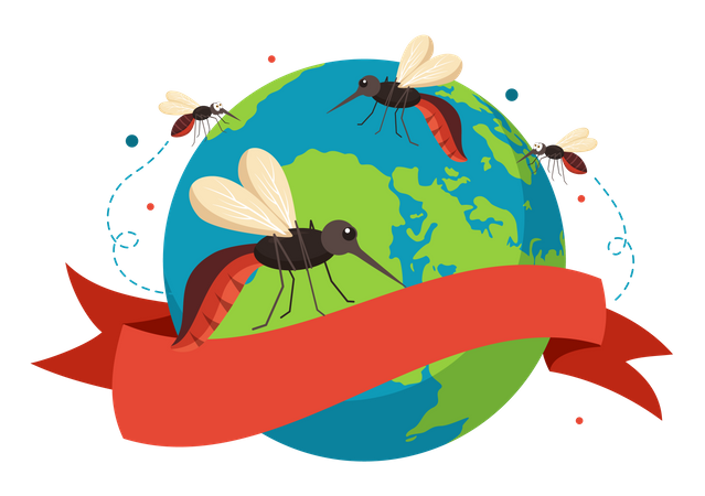 World Mosquito Day  イラスト