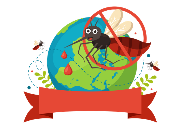 World Mosquito Day  Illustration