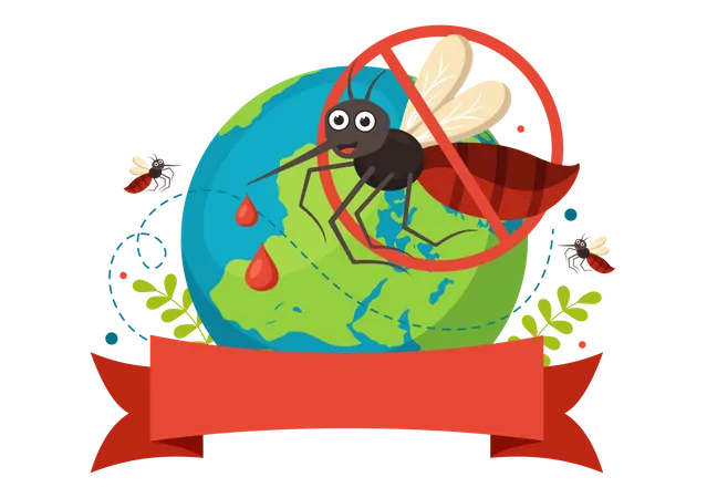 World Mosquito Day  Illustration