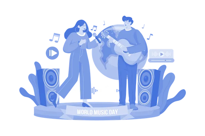 World Music Day  Illustration