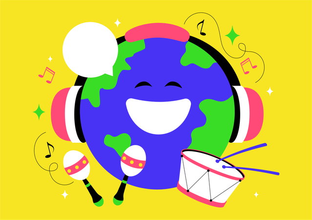 World Music Day  Illustration