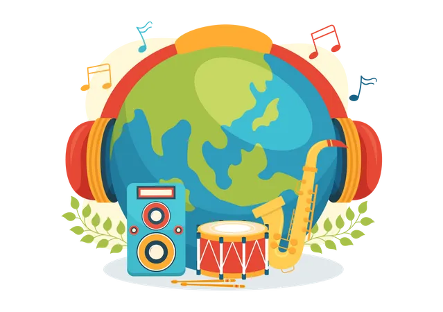 World Music Day Illustration