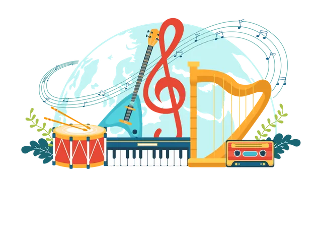World Music Day Illustration