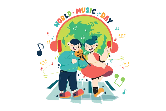 World Music Day  Illustration