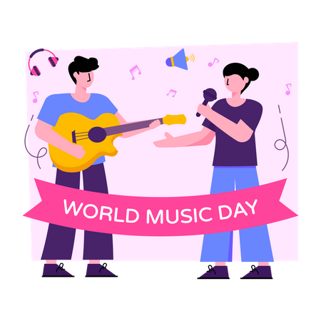 World Music Day  Illustration