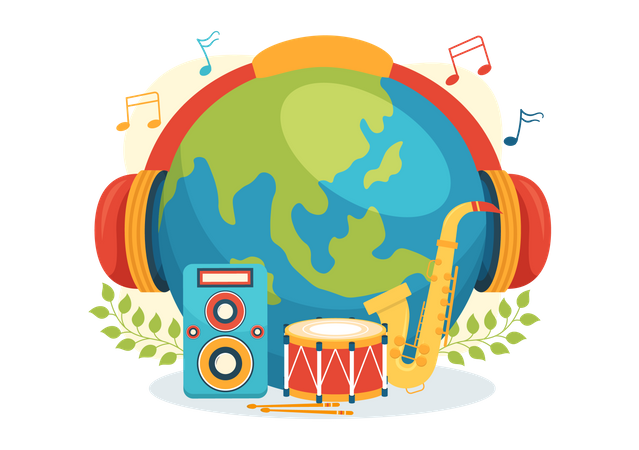 World Music Day  Illustration