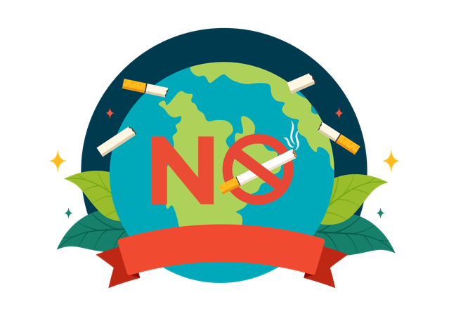 World no tobacco day  Illustration