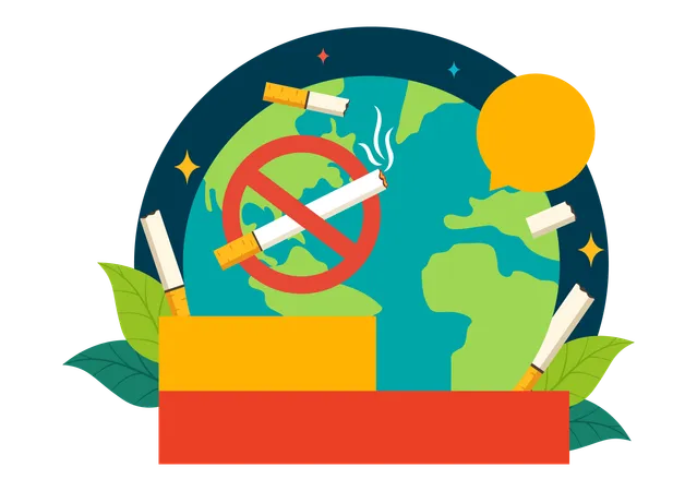 World no tobacco day  Illustration