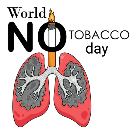 World No Tobacco Day Protecting Your Lungs  Illustration