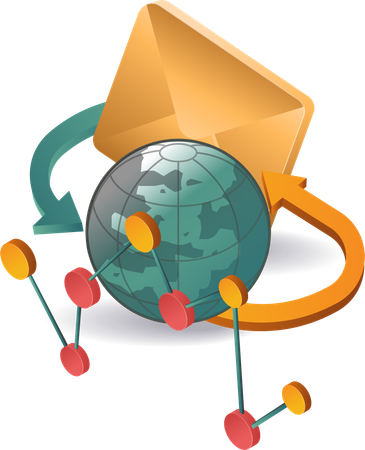 World of transactional email for tech businesses  Illustration