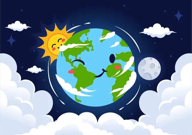 World Ozone Day to protect Earth planet  Illustration