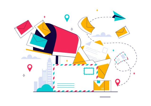 World Post Day  Illustration