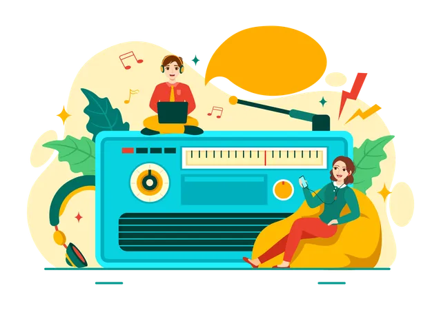 World Radio Day  Illustration