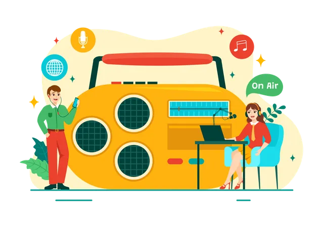 World Radio Day  Illustration